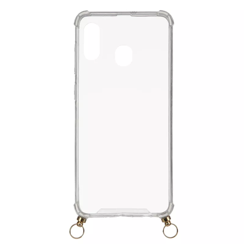 Funda Silicona Colgante Transparente para Samsung Galaxy A30