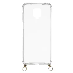 Funda Silicona Colgante Transparente para Xiaomi Redmi Note 9 Pro