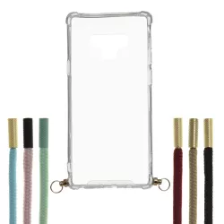 Funda Silicona Colgante Transparente para Samsung Galaxy Note9