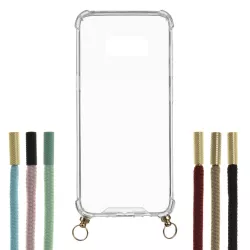 Funda Silicona Colgante Transparente para Samsung Galaxy S8