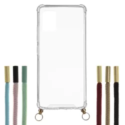 Funda Silicona Colgante Transparente para Samsung Galaxy A51 5G