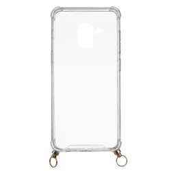 Funda Silicona Colgante Transparente para Samsung Galaxy A8 2018