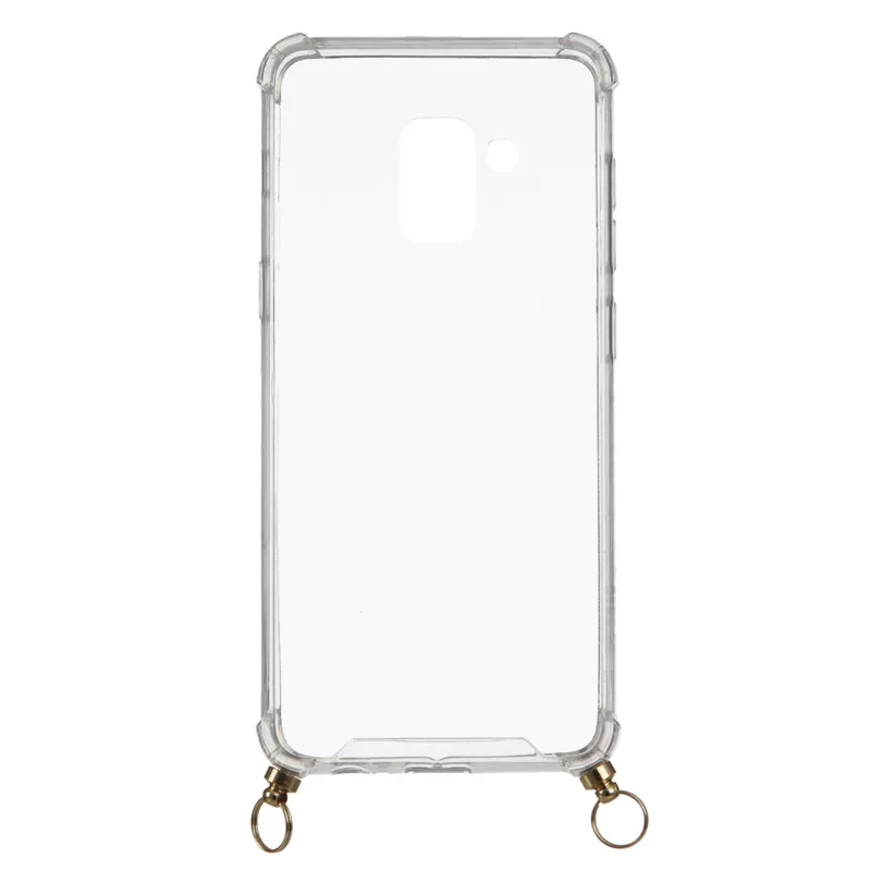 Funda Silicona Colgante Transparente para Samsung Galaxy A8 2018