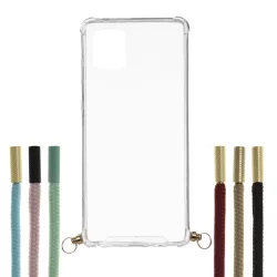 Funda Silicona Colgante Transparente para Samsung Galaxy Note10 Lite