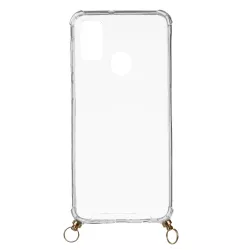 Funda Silicona Colgante Transparente para Samsung Galaxy M21