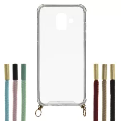 Funda Silicona Colgante Transparente para Samsung Galaxy A6 2018