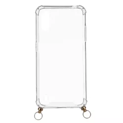 Funda Silicona Colgante Transparente para Samsung Galaxy A01