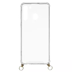 Funda Silicona Colgante Transparente para Samsung Galaxy A21