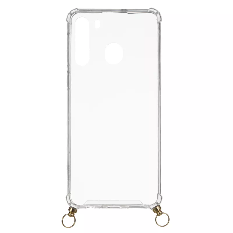 Funda Silicona Colgante Transparente para Samsung Galaxy A21