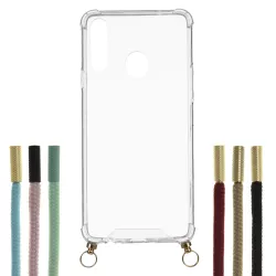 Funda Silicona Colgante Transparente para Samsung Galaxy A20s