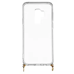 Funda Silicona Colgante Transparente para Samsung Galaxy S9 Plus