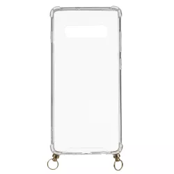 Funda Silicona Colgante Transparente para Samsung Galaxy S10 Plus