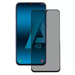 Cristal Templado Completo Antiespía Negro para Samsung Galaxy A40