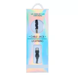 Cable de carga rápida Lightning a Jack 2m para iPhone